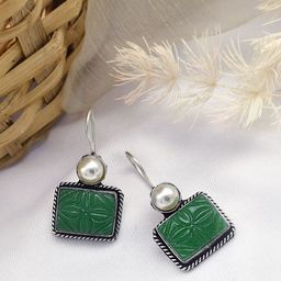 TEEJH Square Drop Earrings image 1