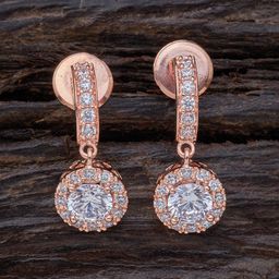 Kushal's Fashion Jewellery White Drop Earrings-image-26