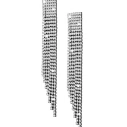 Shining Jewel - By Shivansh Black Contemporary Drop Earrings-20