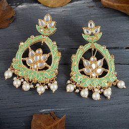 DASTOOR Brass-Plated Contemporary Drop Earrings-image-20