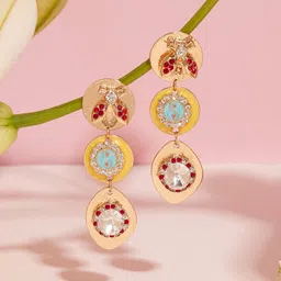 Zaveri Pearls Contemporary Drop Earrings-image-25