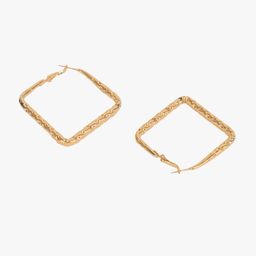 Kazo Gold Plated Square Hoop Earrings-image-99