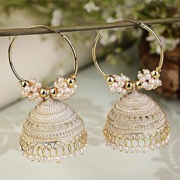 Keviv Gold-Plated Contemporary Jhumkas-image-66