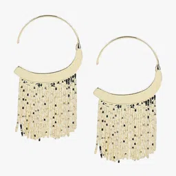 Kazo Gold-Plated Contemporary Hoop Earrings-36