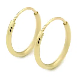 KARISHMA KREATIONS Unisex Gold-Plated Contemporary Hoop Earrings-picture-24