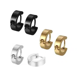 KARISHMA KREATIONS Pack Of 3 Contemporary Hoop Earrings-34