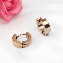 KARISHMA KREATIONS Gold-Plated Stainless Steel Contemporary Hoop Earrings-image-26