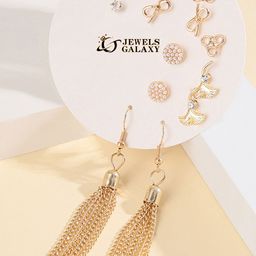 Jewels Galaxy Contemporary Hoop Earrings-image-76