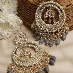 Shining Diva Gold-Plated Classic Chandbalis Earrings-17