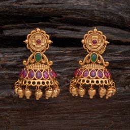 Kushal's Fashion Jewellery Gold Plated Classic Drop Earrings-image-83