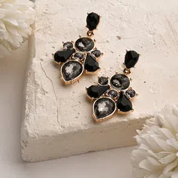 Accessorize London Women's Mixed Shape Stone Drop Earring-48