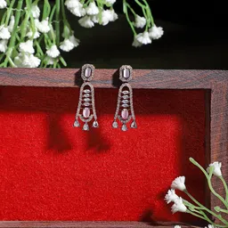 ZENEME Pink Classic Drop Earrings-image-14