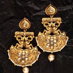 PANASH Gold-Plated Classic Drop Earrings-image-15