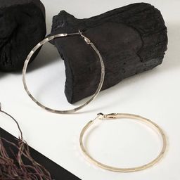 DressBerry Gold-Plated Classic Hoop Earrings-24