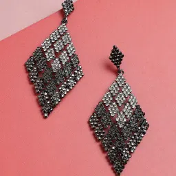Sangria Silver Plated Drop Earrings-image-43