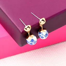 Accessorize London Ceramic Beads Drop Earrings-22