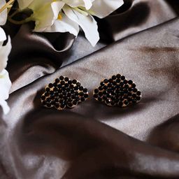 Bellofox Gold-Plated Artificial Beads Studs Earrings-5
