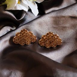 Bellofox Gold-Plated Artificial Stones Studs Earrings-10