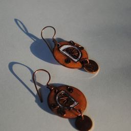 Ekibeki Circular Drop Earrings-5