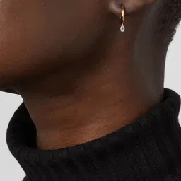 MINUTIAE Rose Gold Circular Hoop Earrings-52