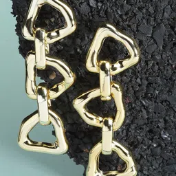 Bohey by KARATCART Gold-Plated Contemporary Jhumkas Earrings-33