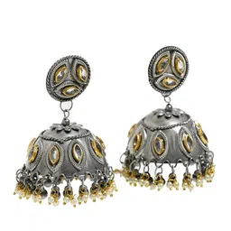 XPNSV Contemporary Jhumkas Earrings-image-22
