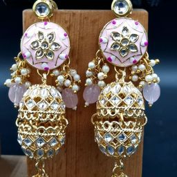 Anouk Gold-Plated Contemporary Jhumkas Earrings-24