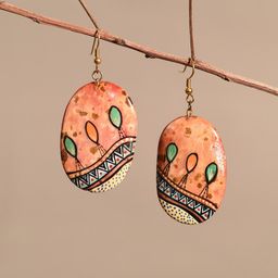 AAKRITI ART CREATIONS Brass-Plated Contemporary Drop Earrings-image-64