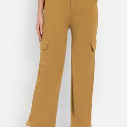 BROADSTAR Women Smart Straight Fit Cargos Trousers-image-35