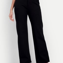 Next One Women Relaxed Straight Leg Loose Fit High-Rise Easy Wash Regular Trousers-image-88