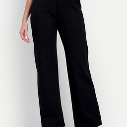 Next One Women Relaxed Straight Leg High-Rise Easy Wash Knitted Parallel Trousers-picture-40