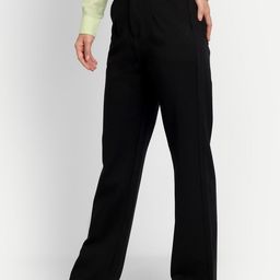 Next One Women Relaxed Straight Leg High-Rise Easy Wash Loose Fit Formal Trousers-picture-35