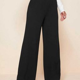 Next One Women Relaxed Straight Leg Loose Fit High-Rise Easy Wash Trousers-picture-12