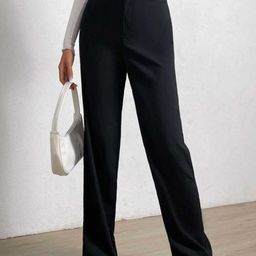 Next One Women Relaxed Straight Leg High-Rise Easy Wash Loose Fit Parallel Trousers-picture-8