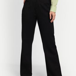 Next One Women Straight Leg Loose Fit High-Rise Easy Wash Pleated Formal Trousers-picture-6