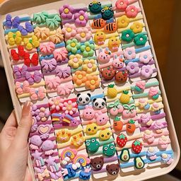 LYTIX Girls Set Of 30 Assorted Ponytail Holders-6