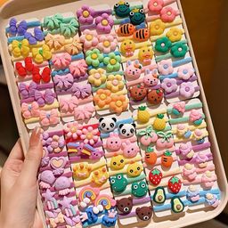 LYTIX Girls Set Of 30 Assorted Ponytail Holders-7