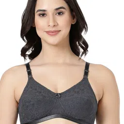 BLOSSOM Floral Self Design Full Coverage Non Padded Cotton Everyday Bra-All Day Comfort-52