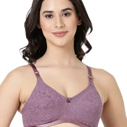 BLOSSOM Full Coverage Non Padded Medium Support Pure Cotton Everyday Bra - All Day Comfort-0