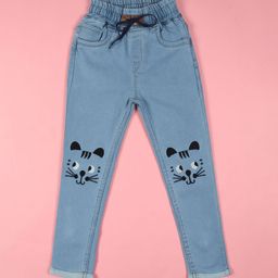 F2M Boys Embroidered High-Rise Light Fade Mildly Distressed Slim Fit Cotton Jeans-image-81