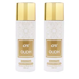 CFS Set of 2 Oudh Alcohol Free Long Lasting Deodorant Body Spray - 200 ml Each-10