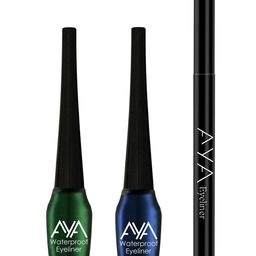 AYA Set of 3 Waterproof Pen Eyeliner & Liquid Eyeliner-10