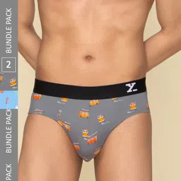 XYXX Pack Of 2 Printed Intellifresh Combed Cotton Briefs XYBRF2PCKN689-picture-39
