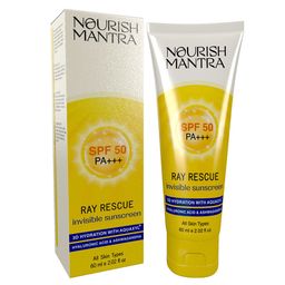 Nourish Mantra Ray Rescue Sunscreen With SPF50 PA+++ - 60ml-46