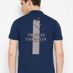 Polo Plus Regular Fit Short Sleeves Polo Collar Typography Printed Dri-FIT T-shirt-image-31
