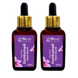 Globus naturals AyurvedIc Set Of 2 Kumkumadi Skin Lightening Face Serum - 50 ml Each-0