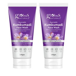 Globus naturals Ayurvedic Set Of 2 Kumkumadi Skin Lightening Face Wash - 100gm Each-16