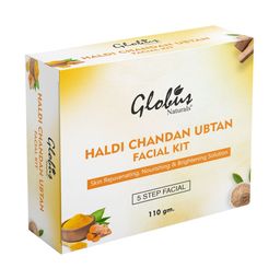 Globus naturals Haldi Chandan Ubtan Brightening Lightening Facial Kit-14