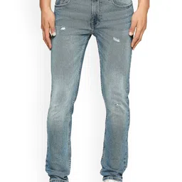 Pepe Jeans Men Slim Fit Low Rise Low Distress Heavy Fade Stretchable Jeans-picture-18