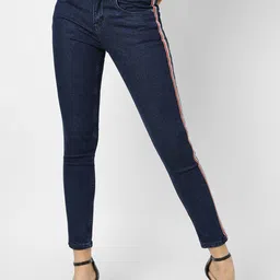 Campus Sutra Women Navy Blue Super Slim Fit Stretchable Jeans-picture-15